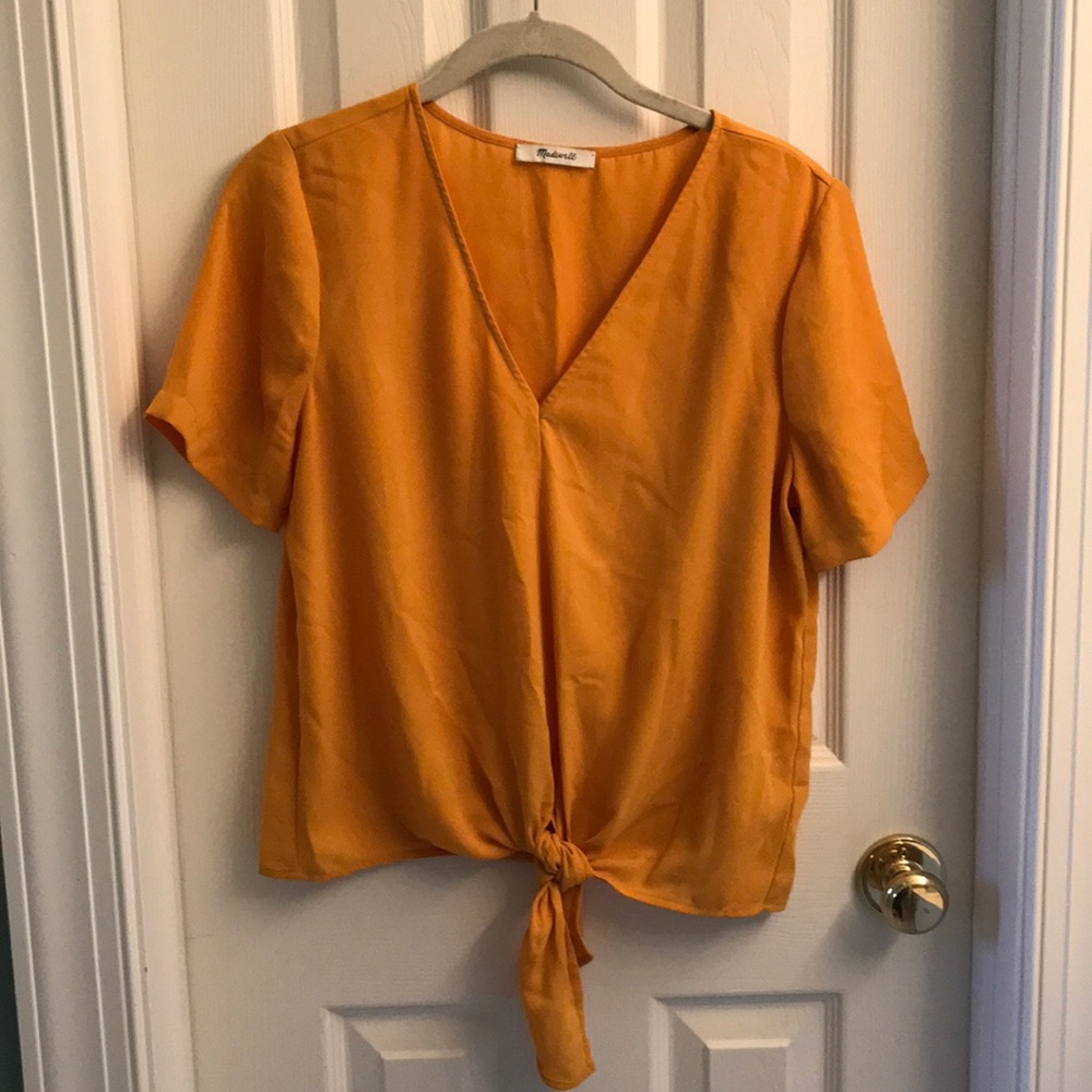 madewell silk top